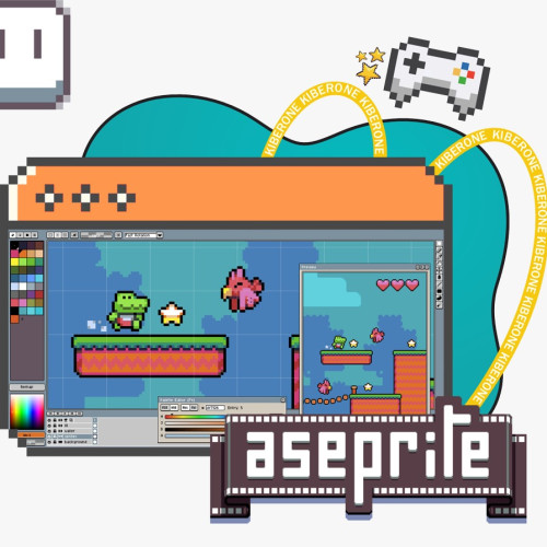 Aseprite animație pe calculator în stilul „Pixel Art”